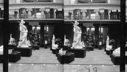 French Section from the Balcony, Fine Arts Building, Columbian Exposition