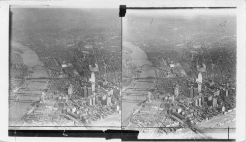 Airplane View of Pittsburgh, Pa