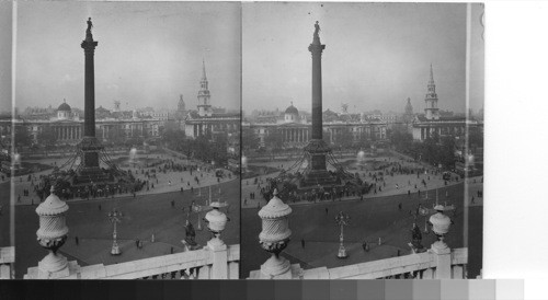 Trafalgar Square - Trafalgar Day 1931 - London, England