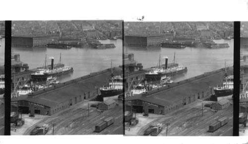 N.E. from B. & O. Grain Elevators to Locust Point Terminals Harbor & City of Baltimore, Md