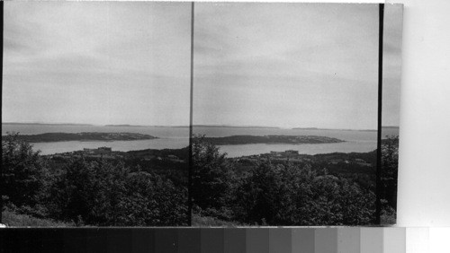 Seascape from top of Chamcook Mt. near St. Andrews, N.B. [New Brunswick], Canada