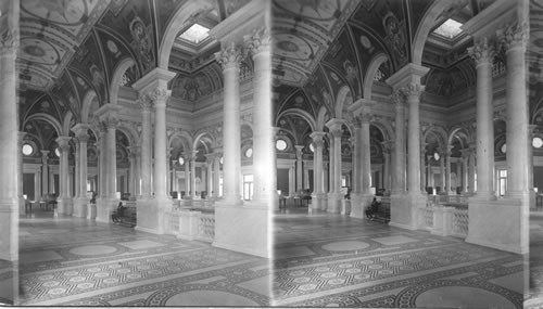 Interior of Library of Congress. Washington D.C