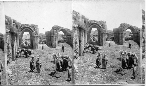 Old Crusaders ruins at Beeroth, Palestine