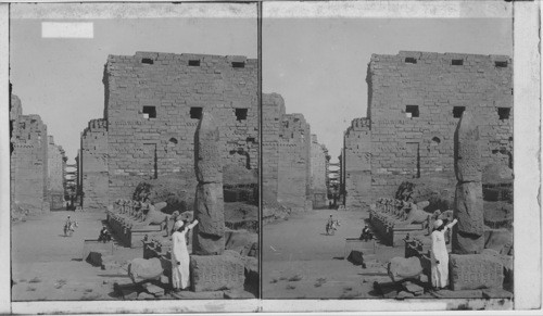 Avenue of Sacred Rams (after excavation) Karnak, Thebes, Egypt