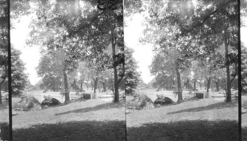 Looking East to Cooch's Bridge where American Flag was first unfurled in battle, near Wilmington, Del