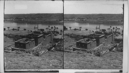 The Nubian temple of Kalabsheh, built 1,900 years ago, (view E.) Egypt