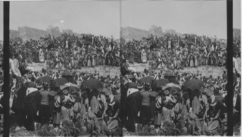 Pilgrims leaving Jerusalem for Mohamedan Palestine