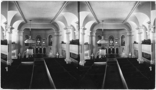 Interior of Kings Chapel, Boston