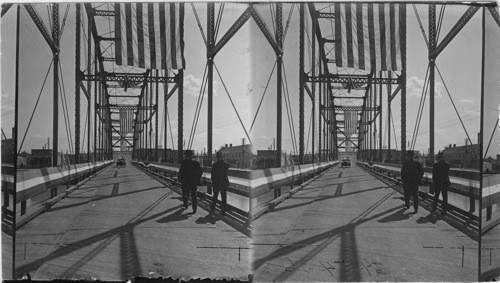 Cushman Street Looking Thru Bridge. Alaska Probably Fairbanks