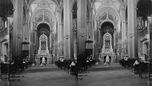 Interior of Cathedral, showing Guadelupe. Mexico