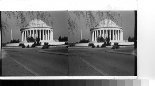 The Jefferson Memorial and the Washington Monument, Washington D. C