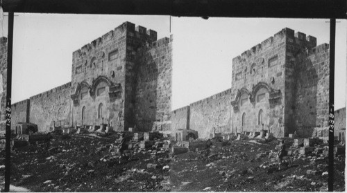 The Golden Gate (exterior) Jerusalem, Palestine