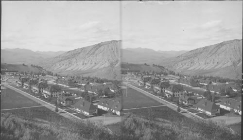 Fort Yellowstone - headquarters of the troops guarding Yellowstone Park. No troops there now. Buildings are used for Hq. for Rangers