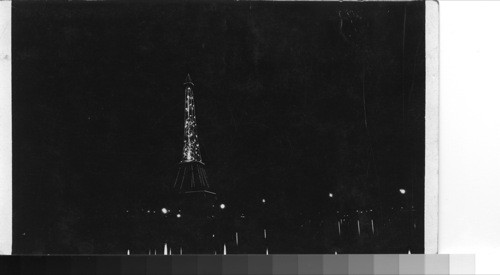 Eiffel Tower at night. Paris