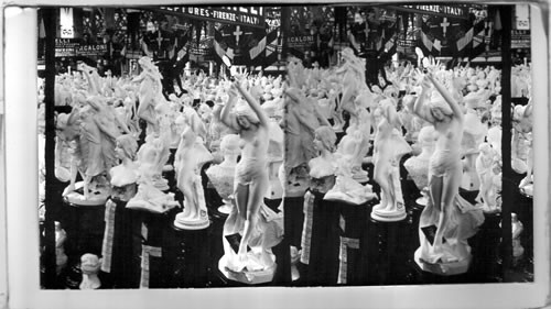 Statuary in Manufacturing Bldg., Italian Section. St. Louis World's Fair, Missouri