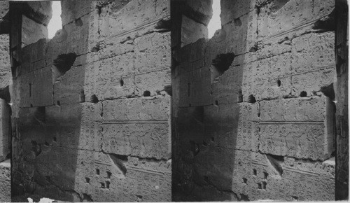 Inscription of Thutmosis III. Karnak. Egypt