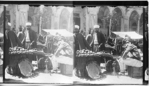 A Market Scene in Constantinople, Turkey