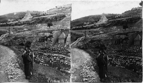 Tombs of the Prophets in the Kings Dale, Valley of Kedron, near Jerusalem, Palestine