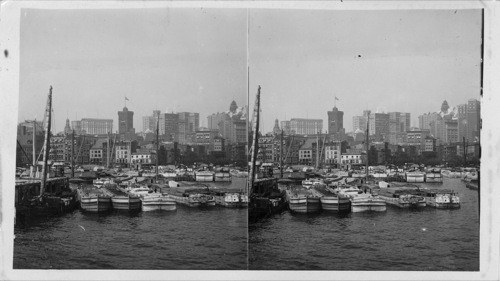 Skyline showing Manhattan Life Standard Oil, Produce Exchange, Washington, Bowling Green and other great buildings. New York City