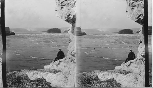 Rapids on the St. John River. St. Johns. New Brunswick. Canada