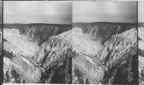 Canyon from Artists Point. Wyoming