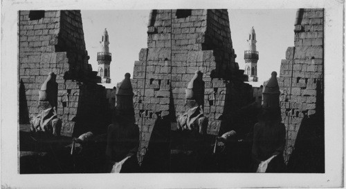 At the Gate, Entrance to the Temple of Luxor Looking S.W. Egypt