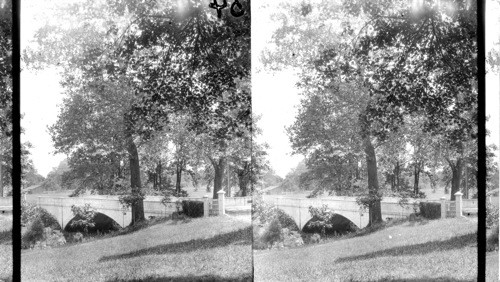 Looking East to Cooch's Bridge where American Flag was first unfurled in battle, near Wilmington, Del