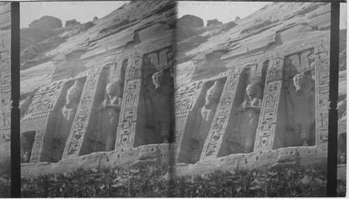 Abu Simbel, Entrance to Small Temple. Egypt