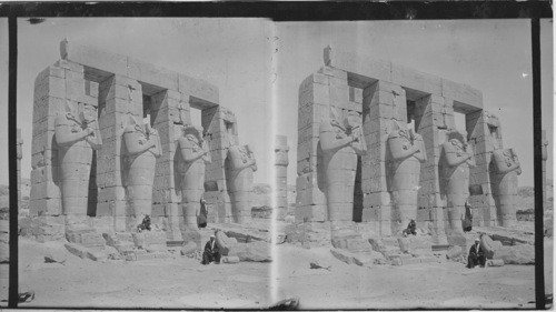 Osiris Pillars and Statues of Ramesseum, Thebes, Egypt