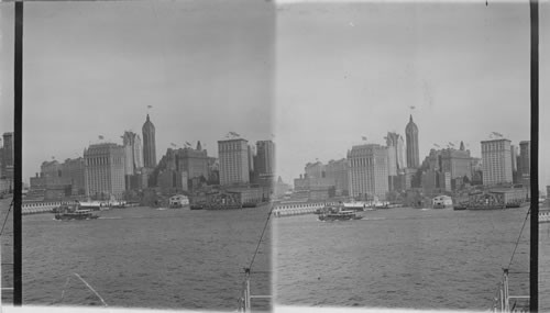 New York Harbor and Skyline. U.S. Navy