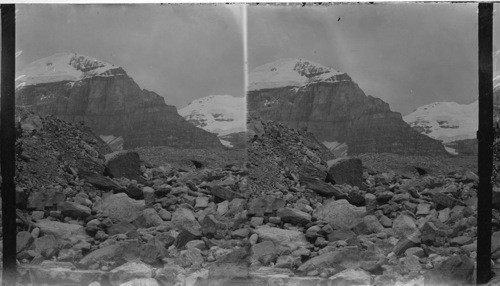 Mts.Lefroy and Victoria from top of Victoria Glacier, B.C. [Alberta] Can. Rocky Mt. Park Misc