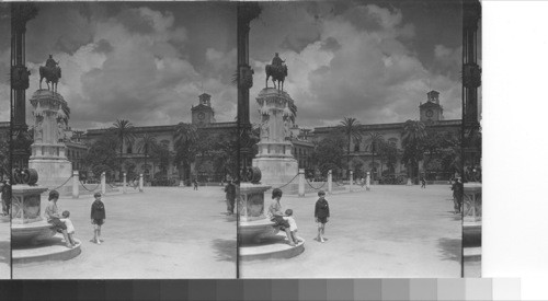 The Plaza de San Fernando and the Ayunatmiento. Seville, Spain