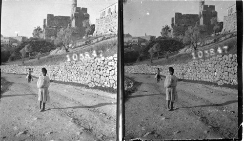 The Tower of David. Jerusalem. Palestine