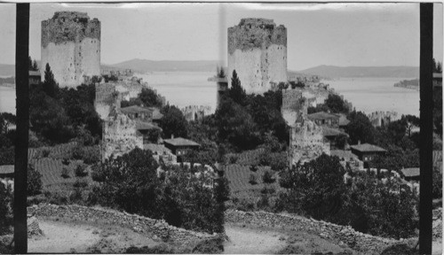 The Bosphorus and Ancient Greek fortress, Turkey