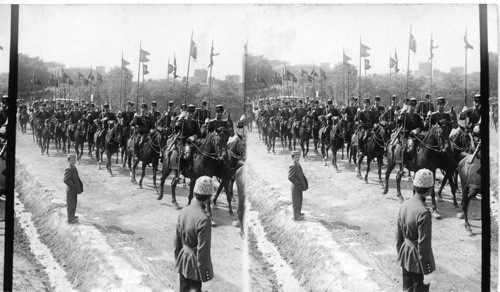 Part of the Military fire brigade parade. Turkey