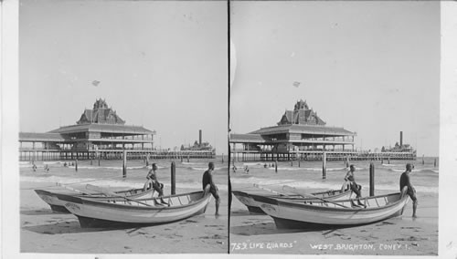 Life Guards. West Brighton, Coney Island, New York