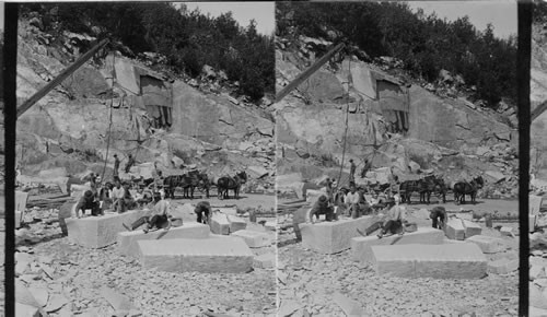 Loading Granite Blocks. Concord, N. H