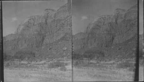 Changed to Lady Mt. to Majestic Mt. at extreme right. Lady Mt. & Majestic. Zion National Park. Utah. See 48044