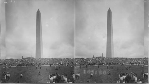 The Washington Monument, 555ft. height. Washington D.C