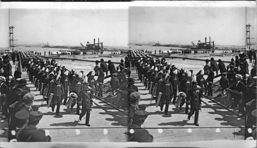 Japanese Marines Landing at Jamestown Exposition. VA