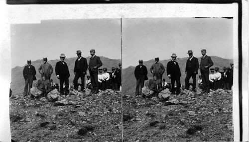 Pres. McKinley and His party on the Blue Tank Mountain, Arizona