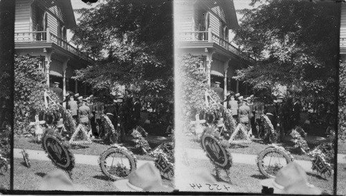 Home of Dr. Harding, the father of Warren G. Harding where the body lay ...