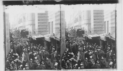 A crowded street in Cairo- Egypt