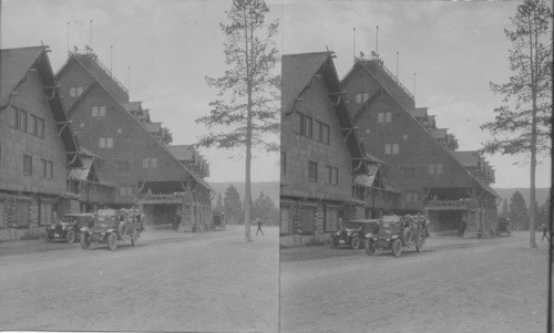 Yellow Jacket Leaving Old Faithful Inn