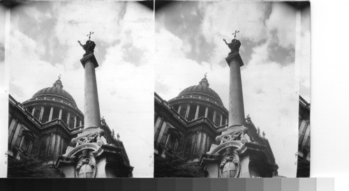 From St. Paul's gardens upwards to dome & tower