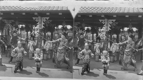 Stage of a Chinese Theatre, on the pike, Worlds Fair