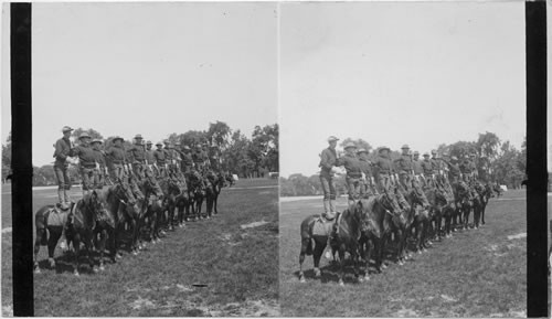 Cavalry Drill at West Point. N.Y