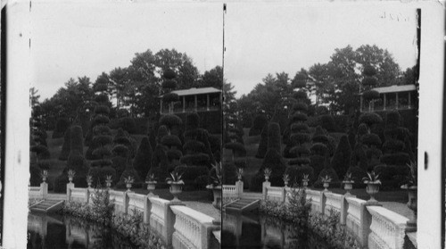 Evergreen Terrace of Hunnwell's Beautiful Garden, Wellesley, Massachusetts