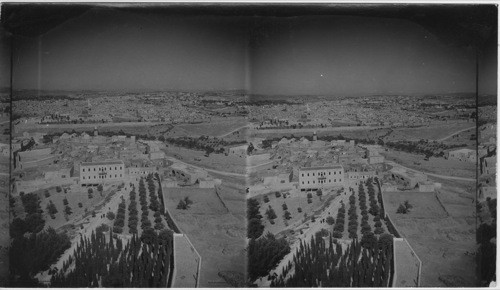 Jerusalem from the Mt. of Olives, Palestine