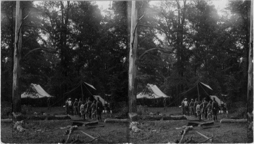Boys Scouts in Camp
